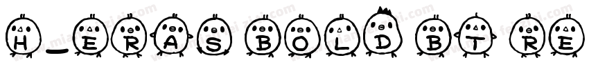 H_Eras Bold BT Regular字体转换